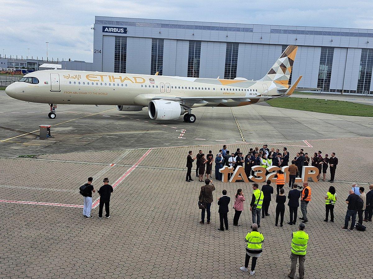 Etihad Receives First Airbus A321LR as Fleet Expansion Kicks Into High Gear