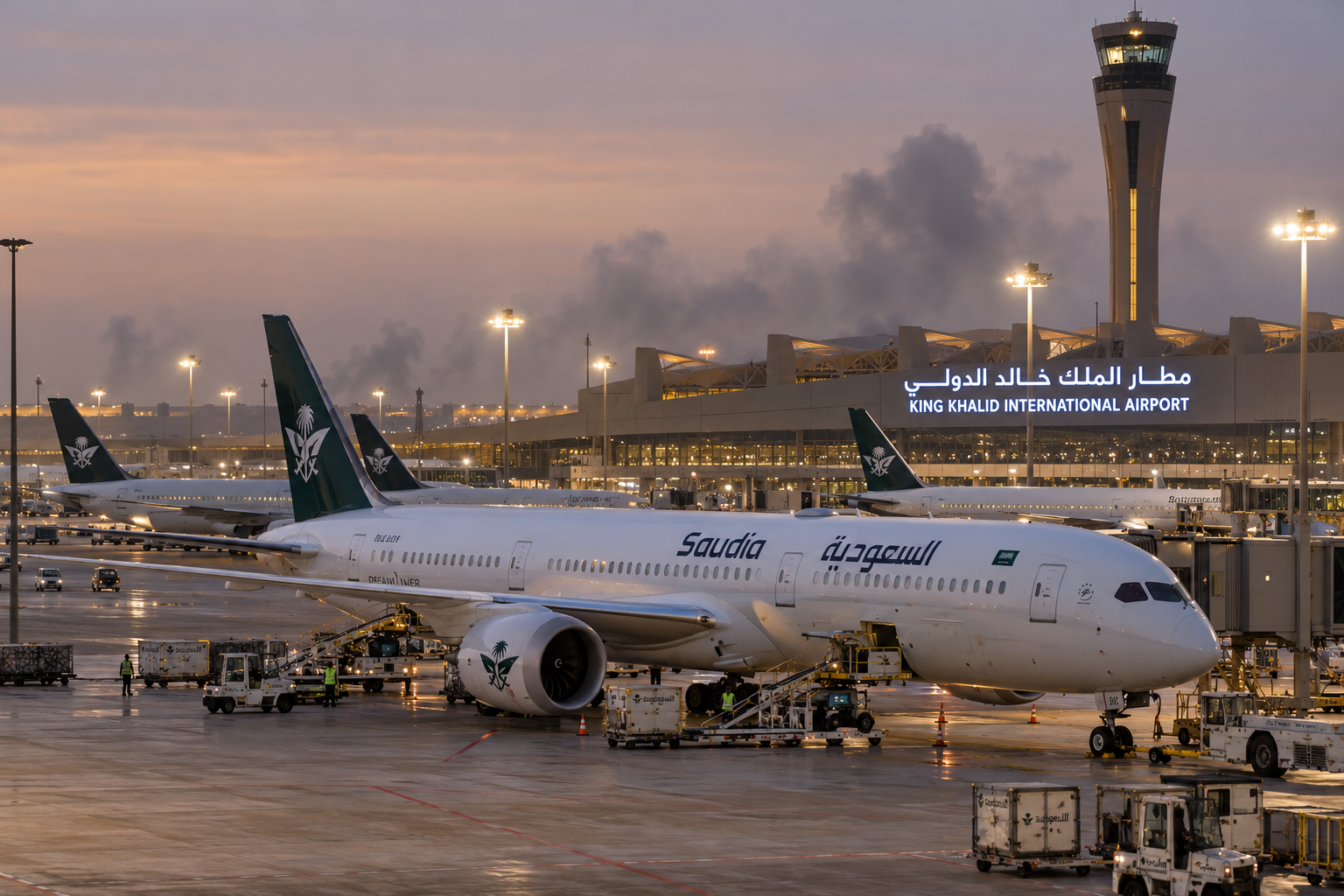 Saudia Pilot Killed in Riyadh Airport Attack as Kingdom Condemns Houthi Escalation