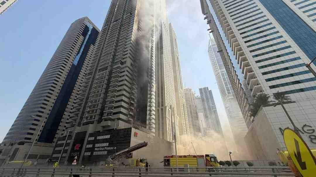 Rapid Action: Fire at Dubai Marina Site Brought Under Control, No Major Damage Reported