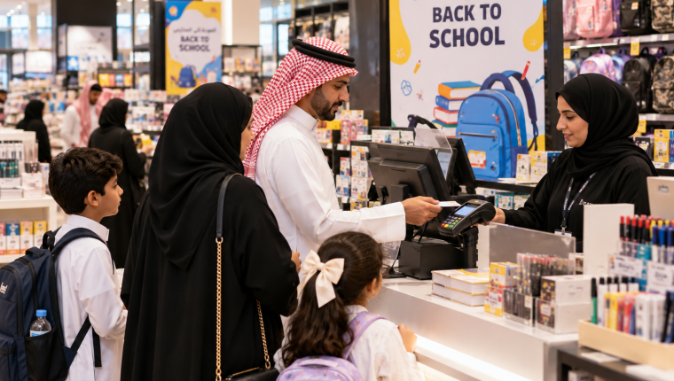 Saudi Consumer Spending Jumps 23% in a Week as Back-to-School Costs Surge