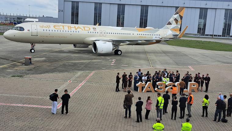 Etihad Receives First Airbus A321LR as Fleet Expansion Kicks Into High Gear